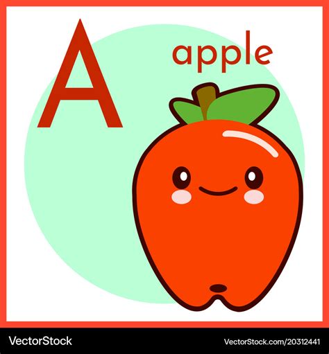 Apple Alphabet Flash Cards