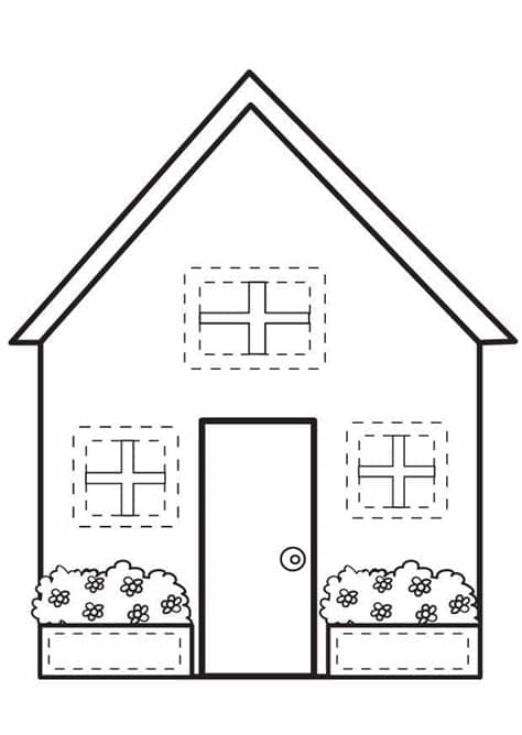 Tan pronto como ocurren problemas en la ciudad, los bomberos se apresuran a ayudar de inmediato. Dibujo para colorear Casa - Dibujos Para Imprimir Gratis