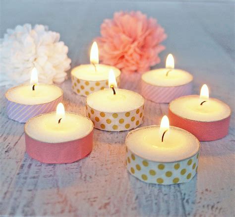 These Diy Washi Tape Votives Are Really Easy To Make Totally Budget