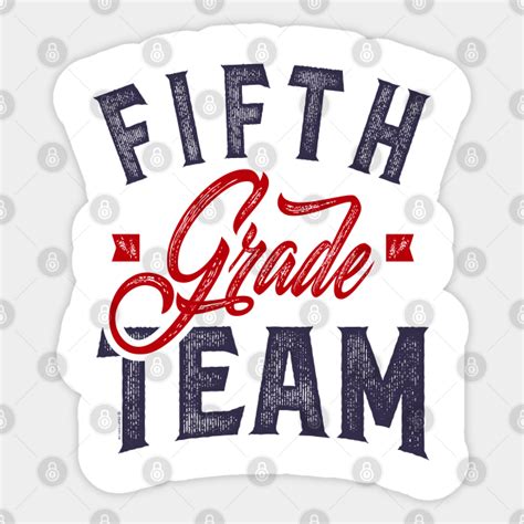Fifth Grade Team Fifth Grade Pegatina Teepublic Mx