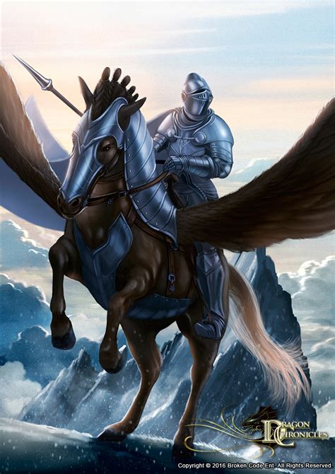 Dragon Chronicles Pegasus And Knight By Robertcrescenzio On Deviantart