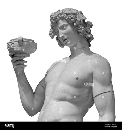 Antigua Estatua De Dionisio Aislada Sobre Un Fondo Blanco Dionysus Es El Dios De La Vendimia
