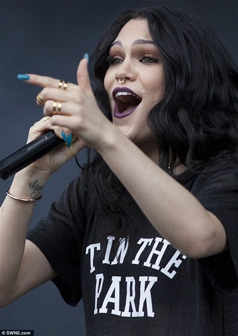 Jessie J Wears T In The Park Emblazoned Top At Scottish Festival