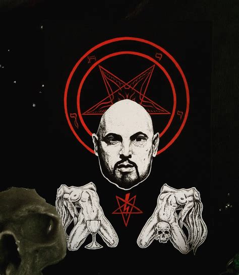 Anton Szandor Lavey A4 Print Occult Art Print Satanic Art Etsy