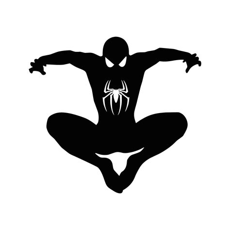 Spiderman Decal Logo Silhouette Spiderman Jumping Decal Etsy