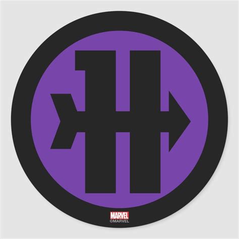 Hawkeye On Target Logo Classic Round Sticker Zazzle Hawkeye Logo