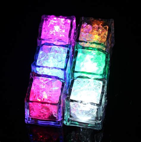 The Latest Led Ice Cubes Shine Brightly When They Enter The Water