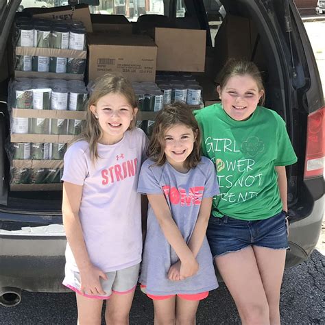 Girl Scouts Work On Community Services Projects