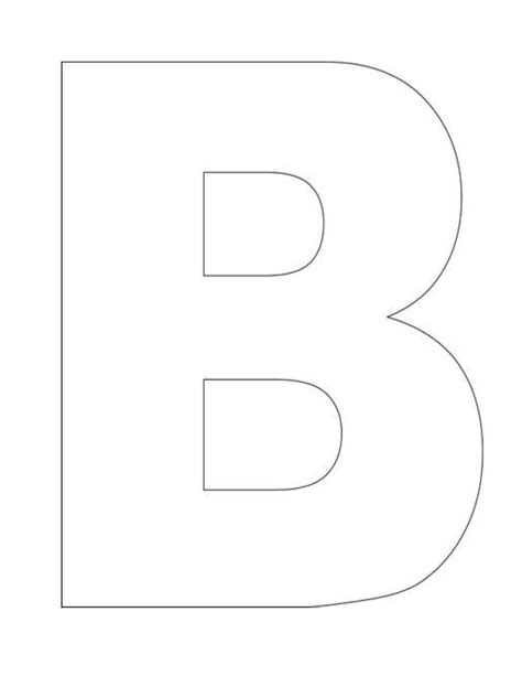 Alphabet Letter B Template Letter B Free Printable Alphabet