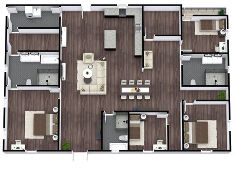 Barndominium House Plan Model 4254 Custom Safes Create Floor Plan