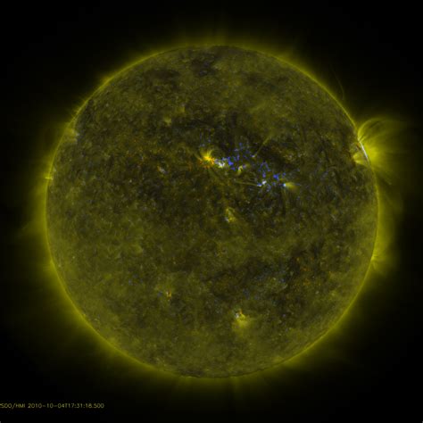 A Solar Active Regions Parting Flare The Sun Today With