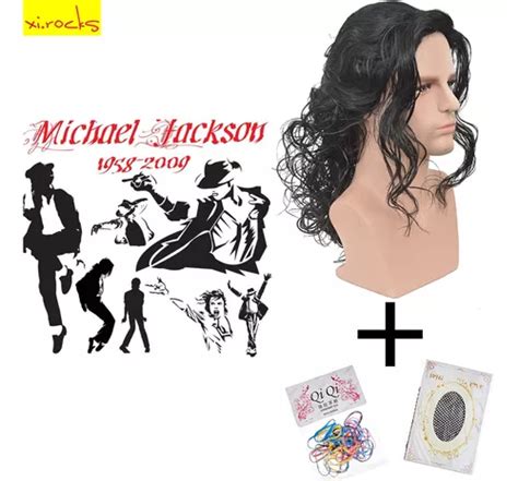 Peluca De Cosplay De Michael Jackson Ad3499 Michael Hair Meses Sin