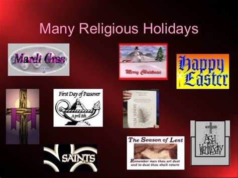Religious Holidays
