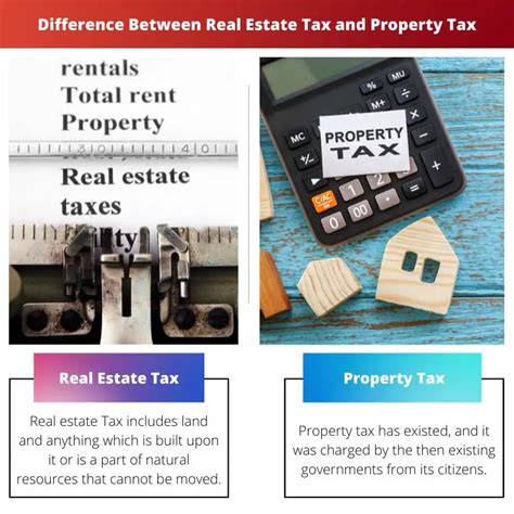 Real Estate Vs Property Tax Difference And Comparison