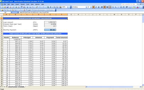 Excel Templates Adds Complimentary Loan Amortization Spreadsheet