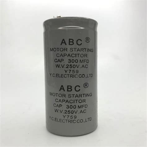 Motor Starting Capacitor 300uf 250vac Gray Furniture And Home Living