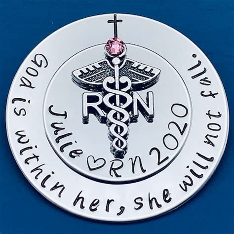 Silver Nursing Pin For The Pinning Ceremony Student Nurse Etsy