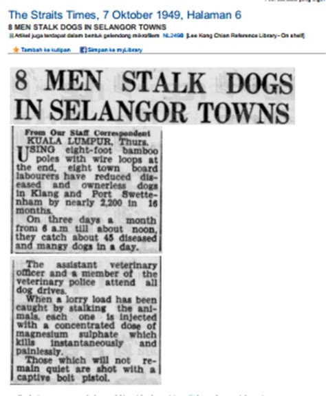 Artikel tentang pencemaran lingkungan pada tanah. Keratan Akhbar Tentang Klang Sekitar 1940-an