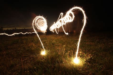 I Took This Picture Using The Bulb Setting And Sparklers Long
