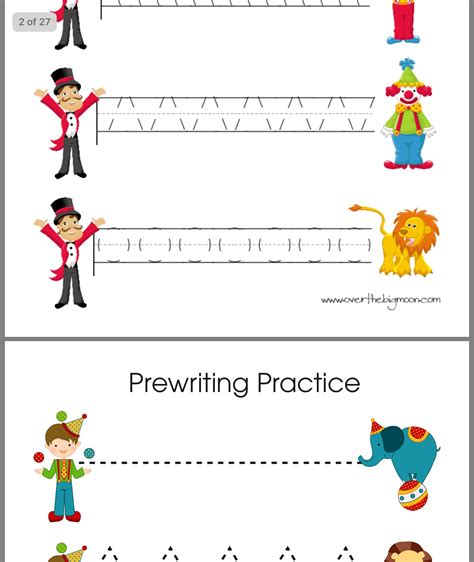 Pin By Gina Miller On Circus Theme Prek Pre Writing Circus Theme Circus