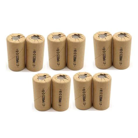 10pcs Sc2000mah 12v Rechargeable Nicad Battery High Discharge Rate 10c