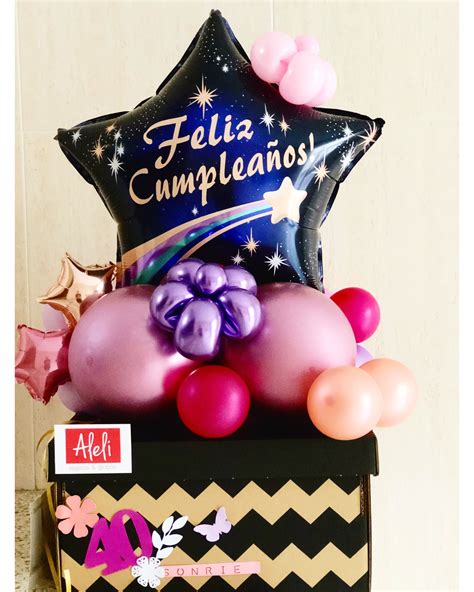Cajas Con Globos Birthday Diy Birthday Cake