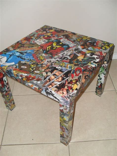 Custom Comic Book Table Top Haha Inner Nerd Upcycle Crafts Diy
