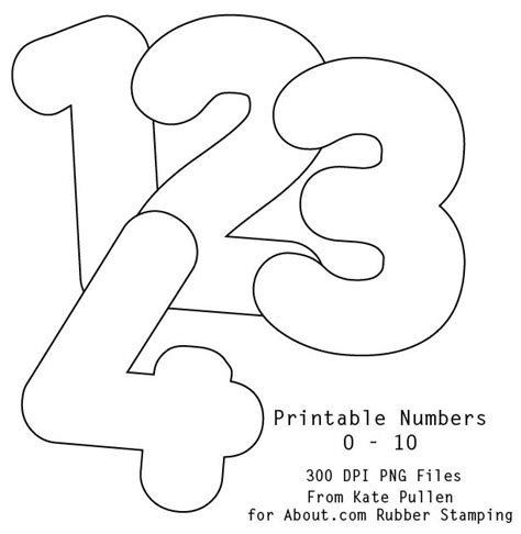 Free Printable Numbers 0 9