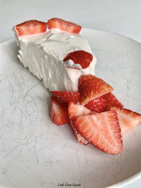 No Bake Strawberry Cheesecake Cook Clean Repeat