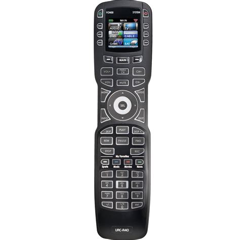 Universal remote codes will let you function multiple devices with one ge remote. Universal Remote URC-R40 My Favorite Remote URC-R40 B&H Photo