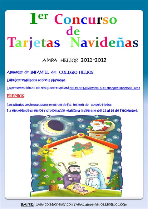 Blog Del Ampa Del Colegio Helios I Concurso De Postales Navideñas Ampa