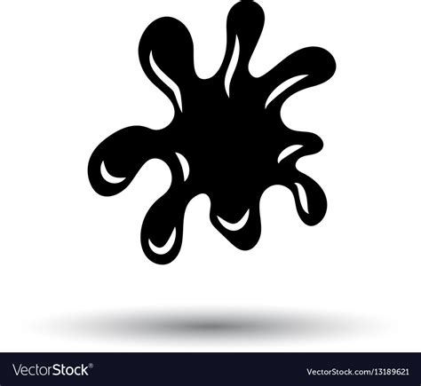 Paint Blot Icon Royalty Free Vector Image Vectorstock