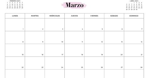 Calendario Marzo 2021 Para Imprimir Icalendario Net Kulturaupice