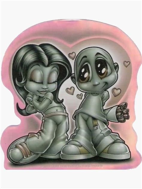 Pretty Lil Homie Sticker 90s And 2000 Love Cartoon Painting Cartoon