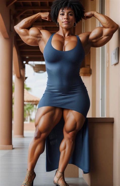 an image of a woman flexing her muscles