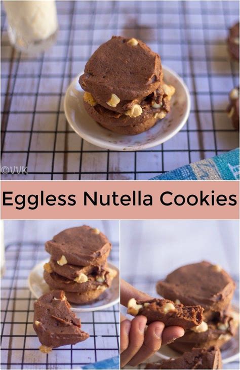 Cream butter and brown sugar in a bowl until smooth. Soft and chewy eggless Nutella cookies with yogurt as the egg substitute and with white ...