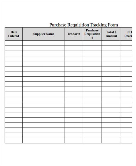 Free 32 Requisition Forms In Ms Word