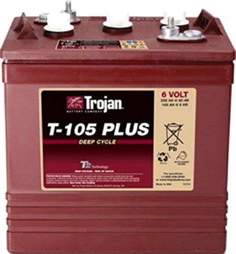 Buy 4 X Trojan Battery T 105 Plus 6v Deep Cycle Flooded 225 Ah Online