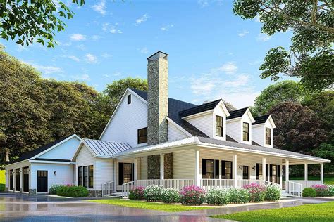 Country Home Plan With Wonderful Wraparound Porch 60586nd