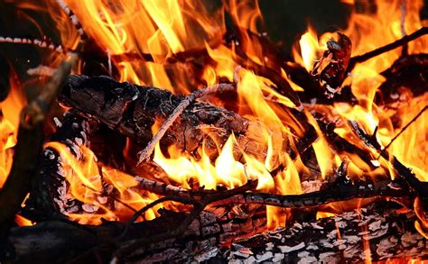 Burning Wood Firewoods Elements Fire Wood Burning Hd Wallpaper