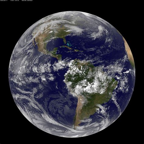 Maybe you would like to learn more about one of these? Full Disk Image of Earth | NASA NOAA image captured April ...