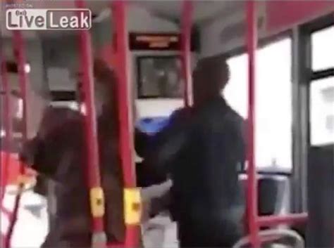 watch man punches woman in face in row over bus seat daily star