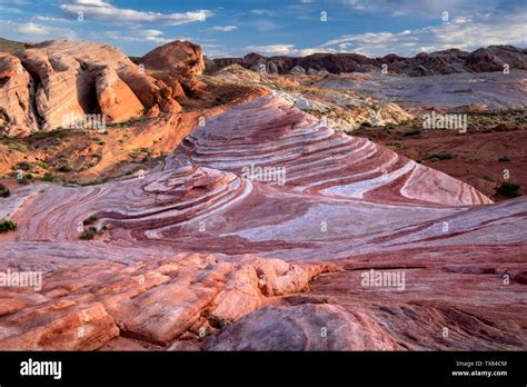 The Fire Wave Valley Of Fire State Park Nevada Usa Stock Photo Alamy
