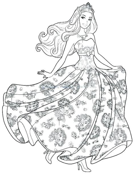 20 Barbie Dress Up Coloring Pages