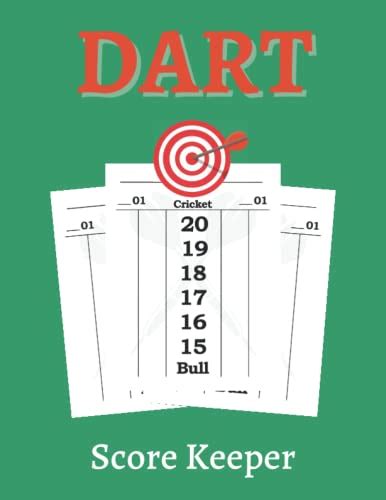 Dart Score Keeper Darts Game Dart Score Pad 109 Darts Score Sheets