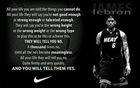 Lebron Quote Nike Basketball Quotes Motivational Basketball Quotes