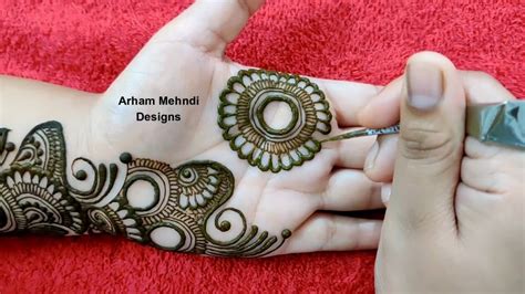 Latest Arabic Mehndi Design For Front Hand Simple Easy Mehndi Design