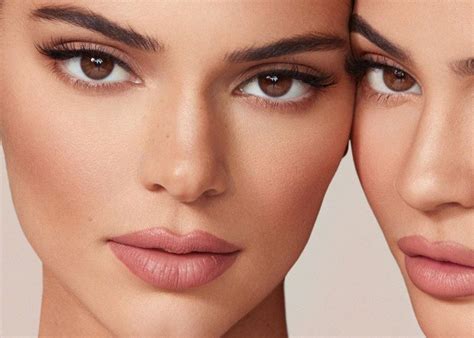 kendall and kylie jenner put on racy display to promote new makeup line kendall jenner eyebrows