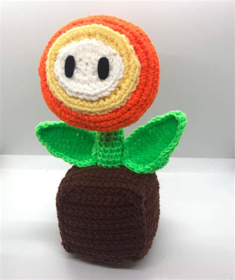 Amigurumi Crochet Pattern Super Mario Bros Fire Flower Etsy