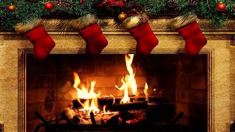 Merry Christmas Fireplace With Crackling Fire Sounds Hd Christmas